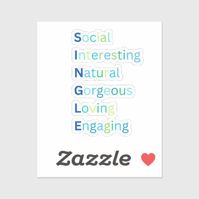 Blue sticker single acronym (Sheet)