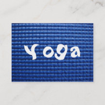 Blue Sticky Yoga Mat & Wood Floor