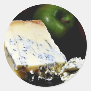 Blue Stilton Cheese Classic Round Sticker
