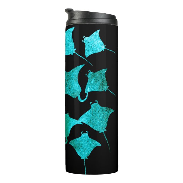 Blue Stingrays Thermal Tumbler (Rotated Right)