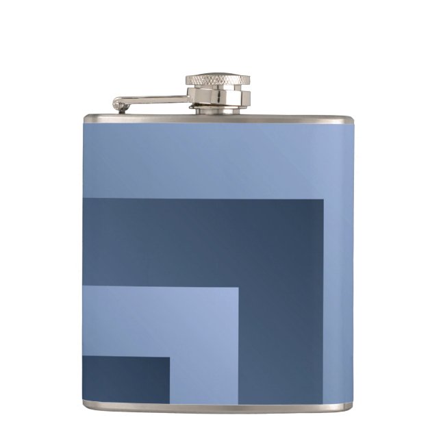 Blue stone bg hip flask (Front)