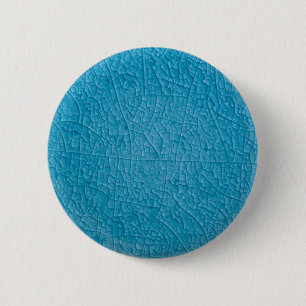 Blue stone cracks 6 cm round badge