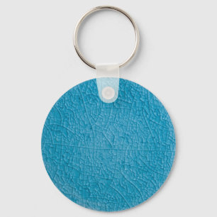 Blue stone cracks key ring