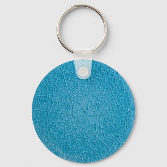 Blue stone cracks key ring (Front)