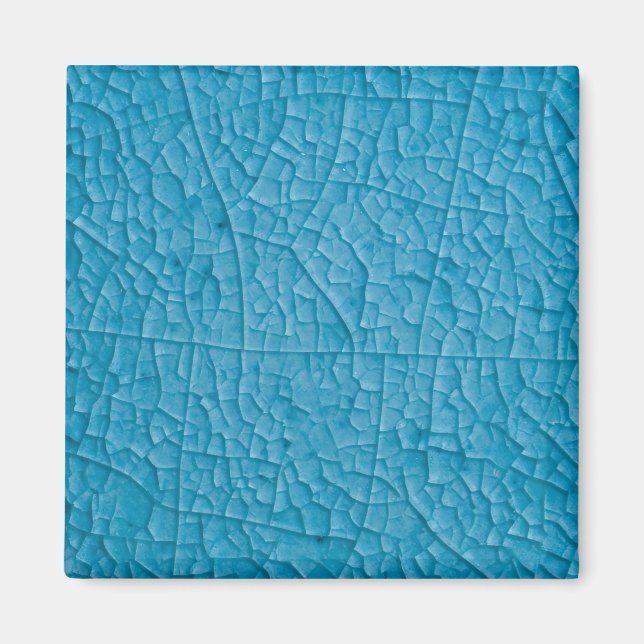 Blue stone cracks magnet (Front)