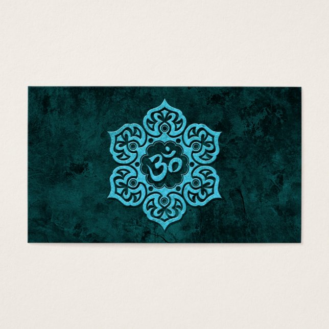 Blue Stone Floral Om (Front)