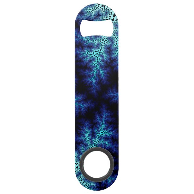Blue Stonewash Speckle Bottle Opener (Front)