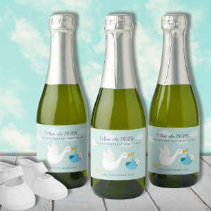 Blue Stork Bundle Pop It Mini Sparkling Wine Label