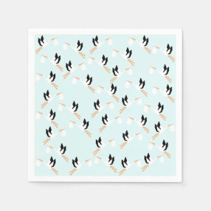 Blue Stork Paper Napkins