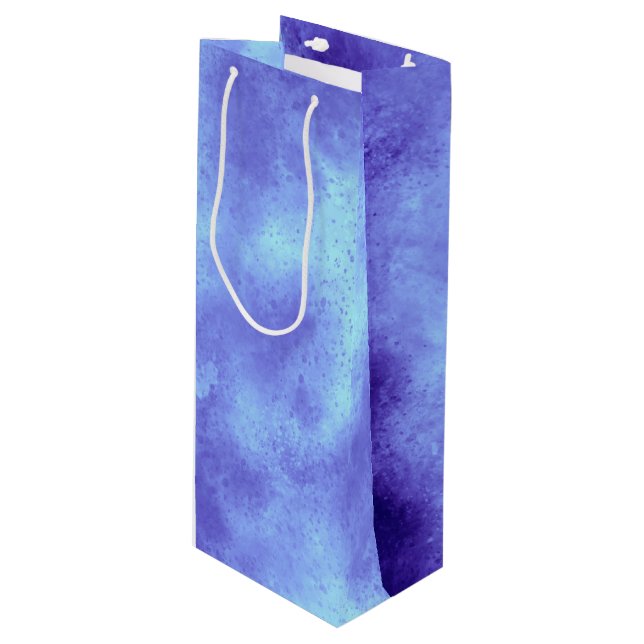 Blue Storm Cloud Effect Gift Bag (Front Angled)