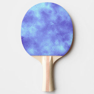 Blue Storm Cloud Effect Ping Pong Paddle