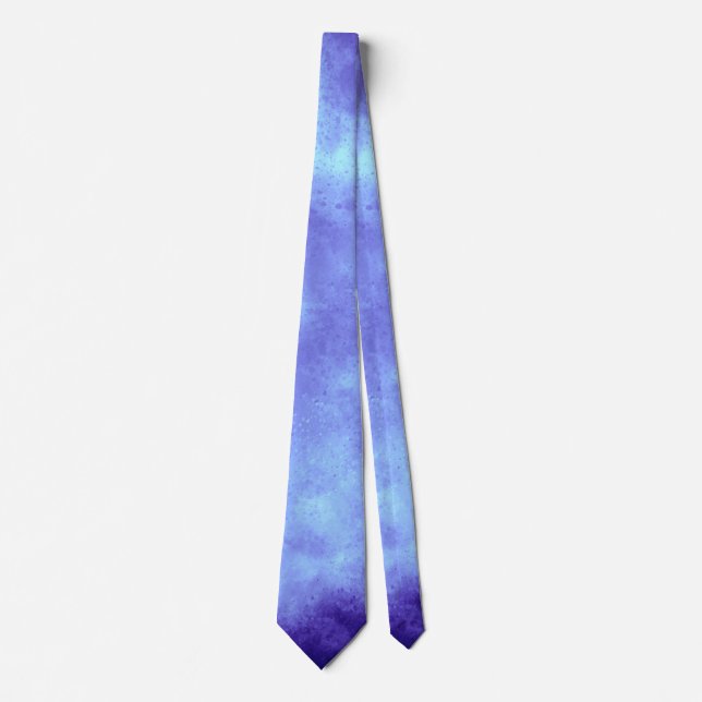 Blue Storm Cloud Effect Tie – Stand Out in Style (Front)