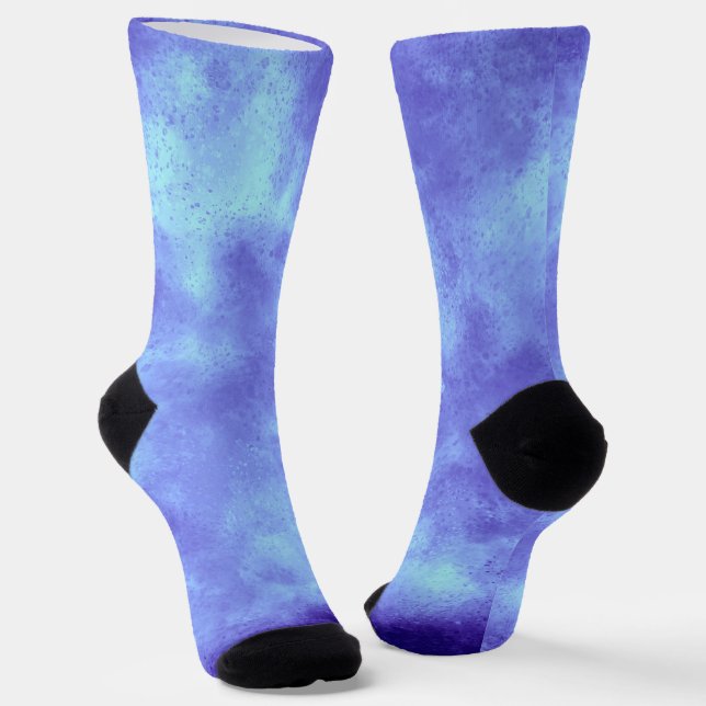 Blue Storm Cloud  Socks (Angled)