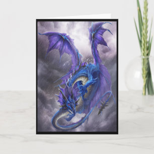 Blue Storm Dragon Card