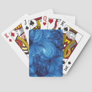 Blue Stormy Seas Fractal Playing Cards