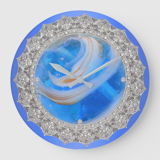 Blue Streak Large Clock (Front)