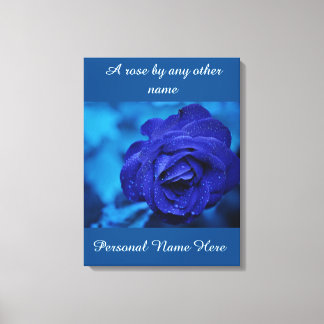 Blue Stretched Canvas Print