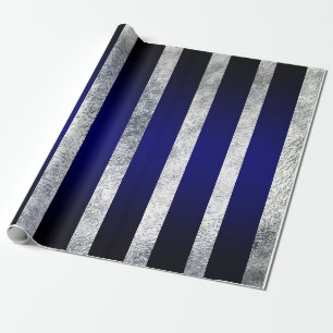 Blue Strip Wrapping paper-Frosted Design Paper