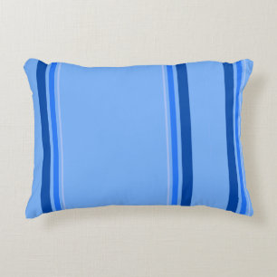 Blue Stripe Accent Pillow