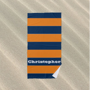 Blue Stripe Beach Towel