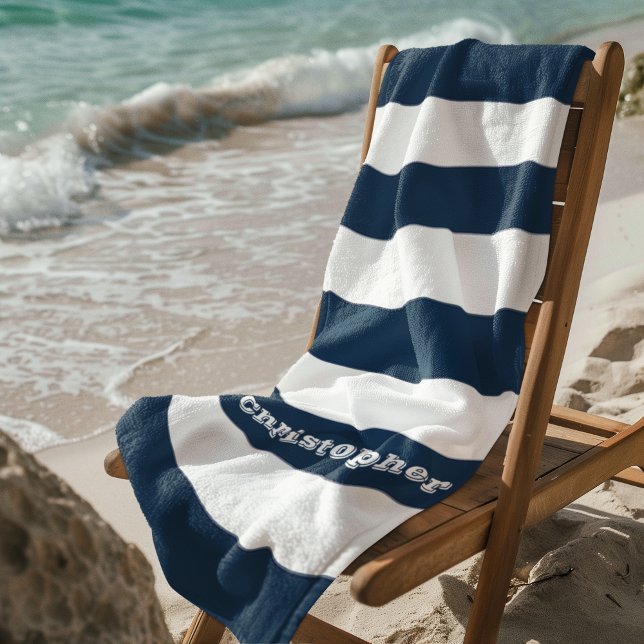 Blue Stripe Beach Towel (Creator Uploaded)