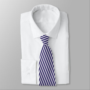 Blue Stripe Coastal Beach Pattern Tie