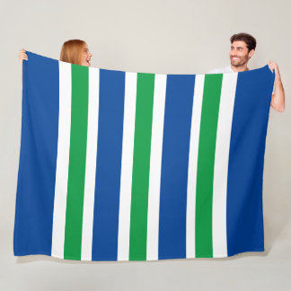 Blue Stripe Fleece Blanket