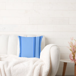 Blue Stripe Throw Pillow