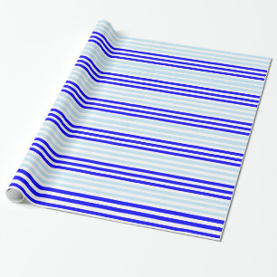 Blue Stripe Wrapping Paper