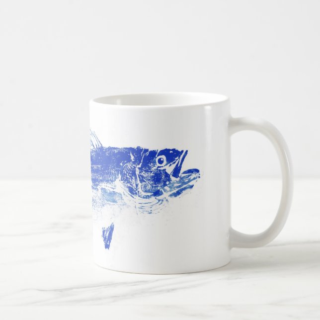 blue striped bass coffee mug (Right)