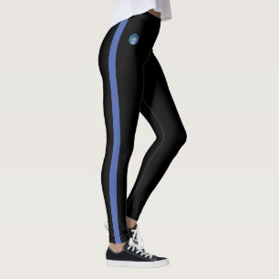 Blue Striped Both Sides Leggings JK 2023