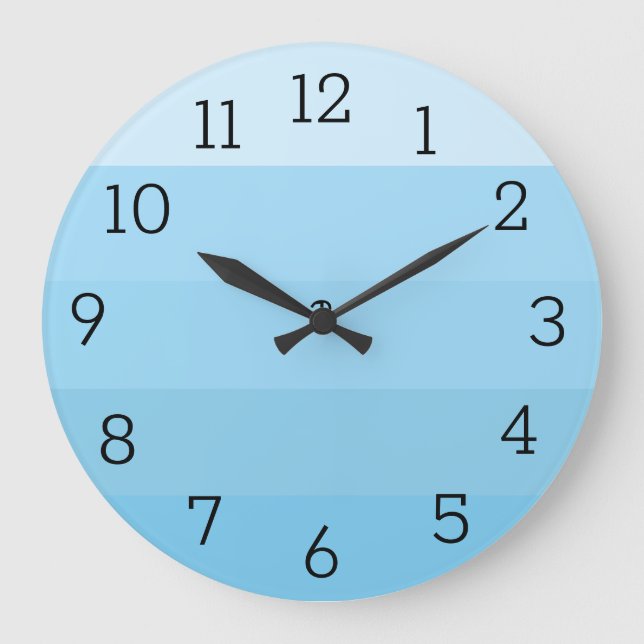 BLUE STRIPED CLOCK (Front)