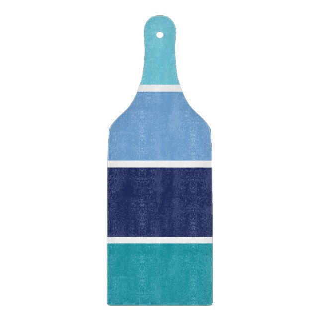 Blue Striped Cutting Board (Front)