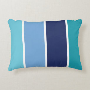 Blue Striped Decorative Cushion