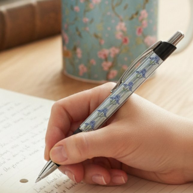 Blue Striped Floral Archive Personalized (Creator Uploaded)