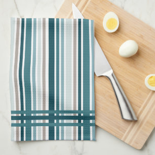 Blue Striped Kitchen Towels 