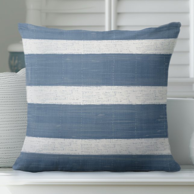 Blue Striped Pillow (Creator Uploaded)