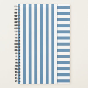 blue striped planner