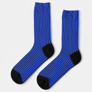 Blue Striped Texture Comfort Wear Aesthetic 🧦⚪✨ Socks