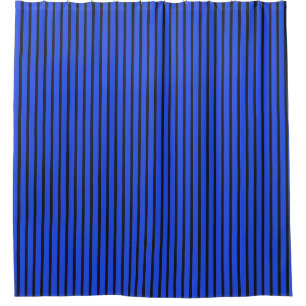 Blue Striped texture Shower Curtain