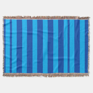 Blue Striped texture Throw Blanket