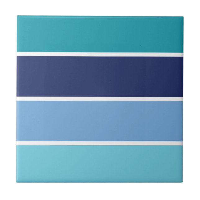 Blue Striped Tile (Front)