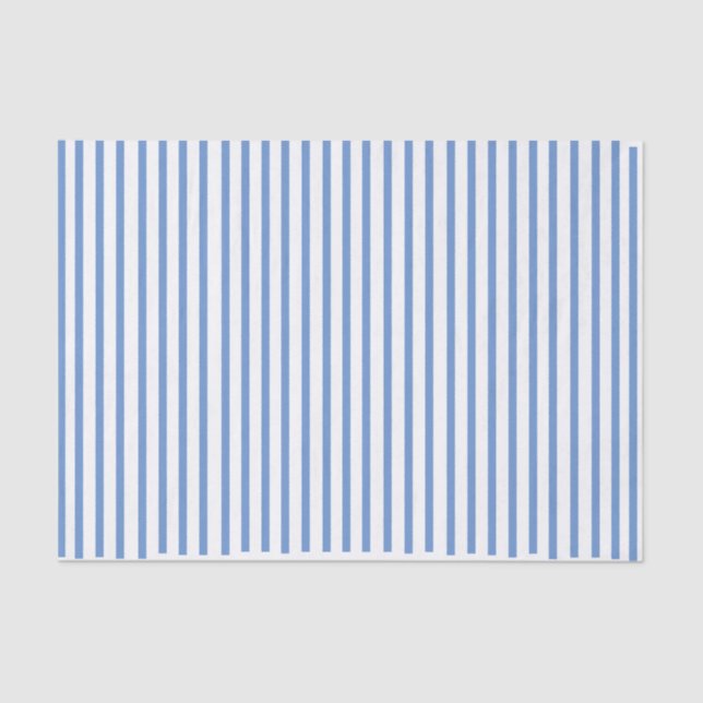 Blue Striped Tissue Paper (Front)