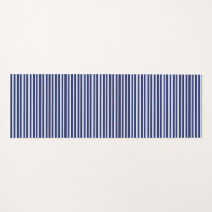 blue striped yoga mat