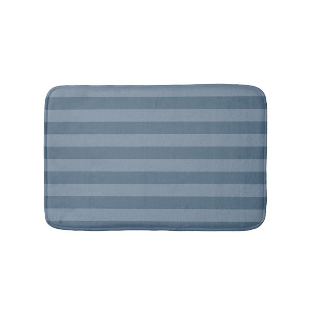 Blue Stripes Bath Mat (Front)