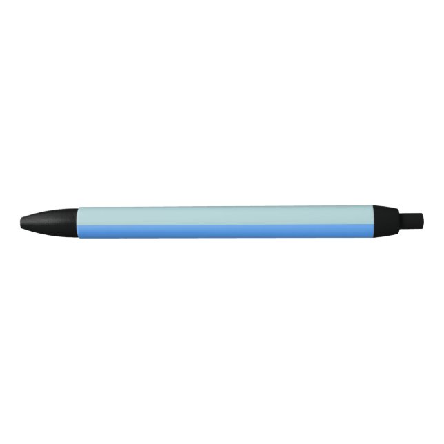 Blue Stripes Black Ink Pen (Front)