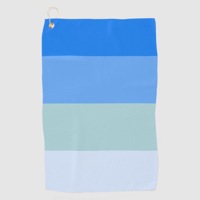 Blue Stripes Car Golf Towel (Front)