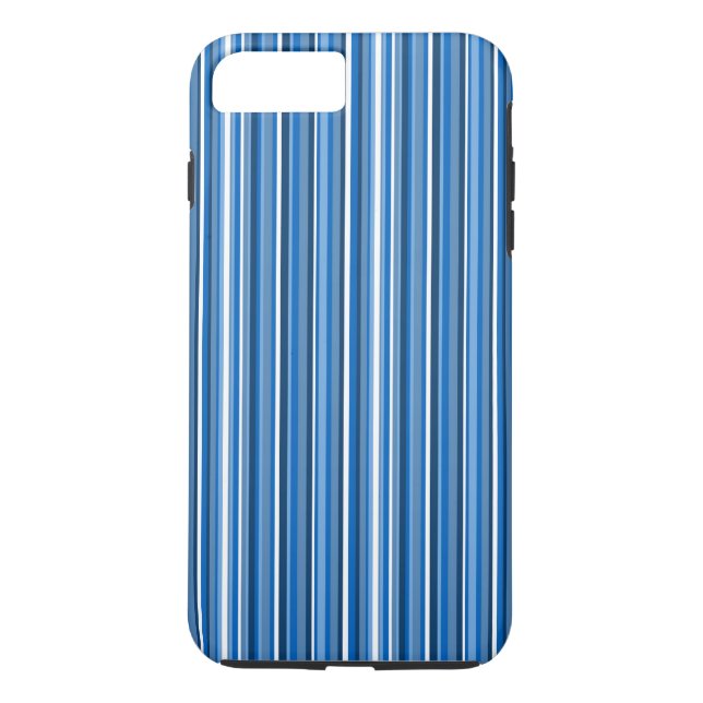 Blue Stripes Case-Mate iPhone Case (Back)