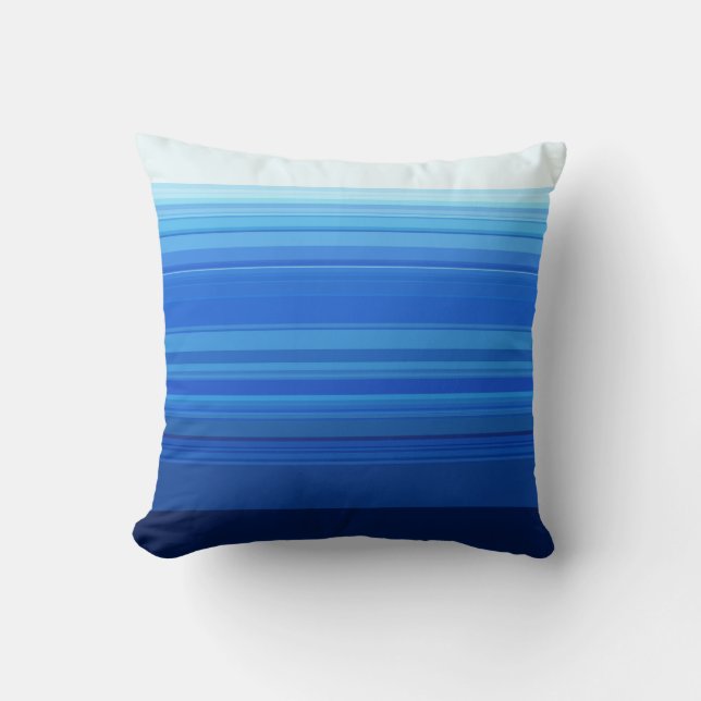 Blue Stripes Cushion (Front)