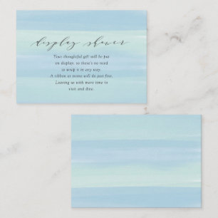 Blue Stripes Display Shower Enclosure Card